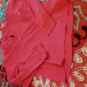 Nike golf fit dry medium coral jacket pull over